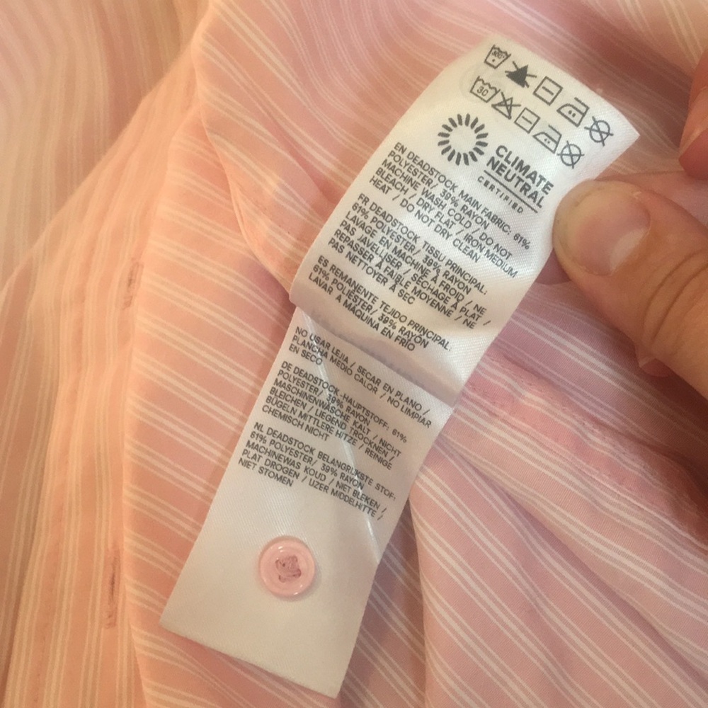 Reformation Pink Button-Down Shirt - Picture 7 of 7